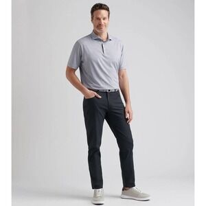 NWT Peter Millar EB66 Crown Sport Performance Five Pocket Mens 40x32 Black Pant